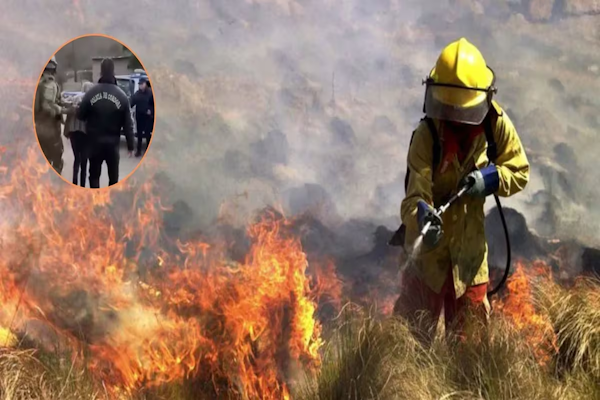 Incendio forestal en La Calera: detuvieron a dos jóvenes