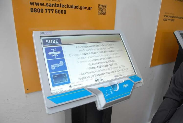 Tarjeta Sube - Terminal automática