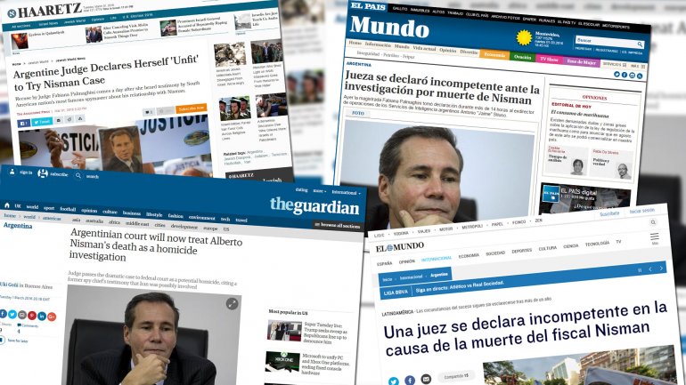 Nisman - Prensa extranjera