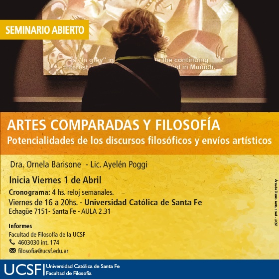 Artes Comparadas y Filosofía” en la UCSF