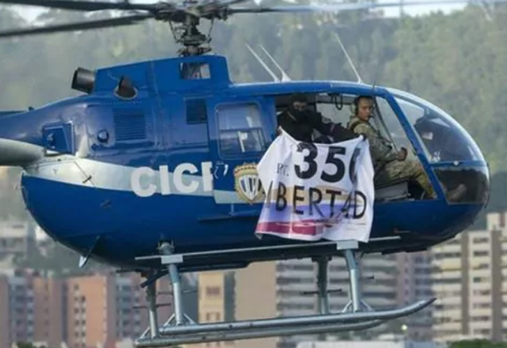 Helicoptero de la oposicion en Venezuela Foto: Captura de video