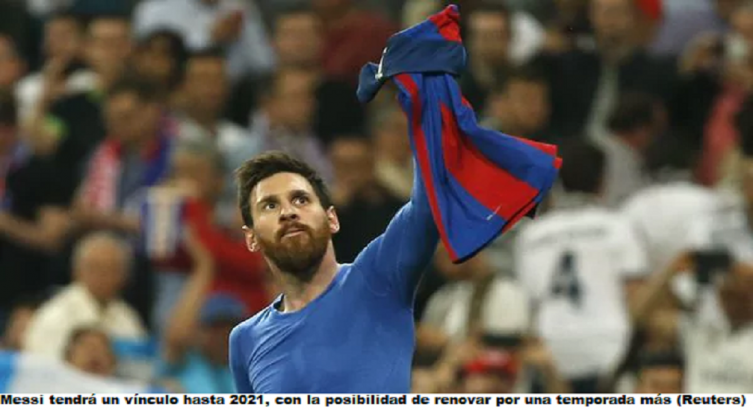 Messi tendrá un vínculo hasta 2021, con la posibilidad de renovar por una temporada más (Reuters)