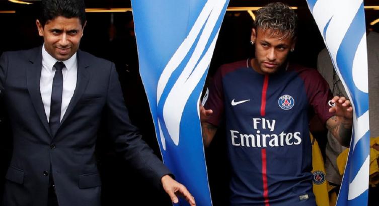 Neymar, en su presentación con el PSG. Reuters