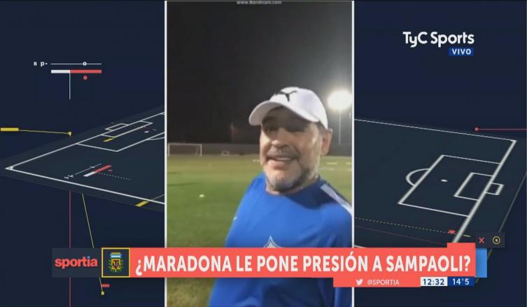 ¿Maradona le mandó un mensaje a Sampaoli? - TyC Sports