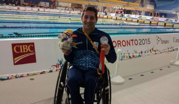Mundial de natación paralímpica, en México. Ariel Quassi - ParaDeportes