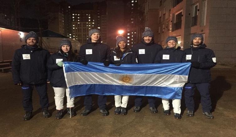 Los siete representantes argentinos en PyeongChang Crédito: FASA