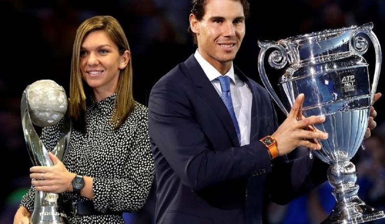Los número uno. Simona Halep embolsó 5.270.000 dólares en premios en 2017. Rafael Nadal, 12.700.00.