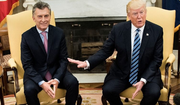 Macri y Trump durante la visita del presidente argentino a los Estados Unidos (AFP)