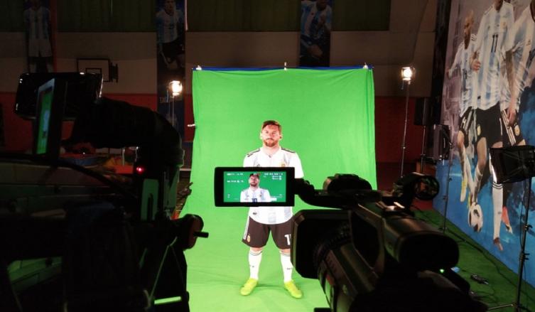 Lionel Messi, en la sesión de fotos oficiales Crédito: @fifaworldcuparg