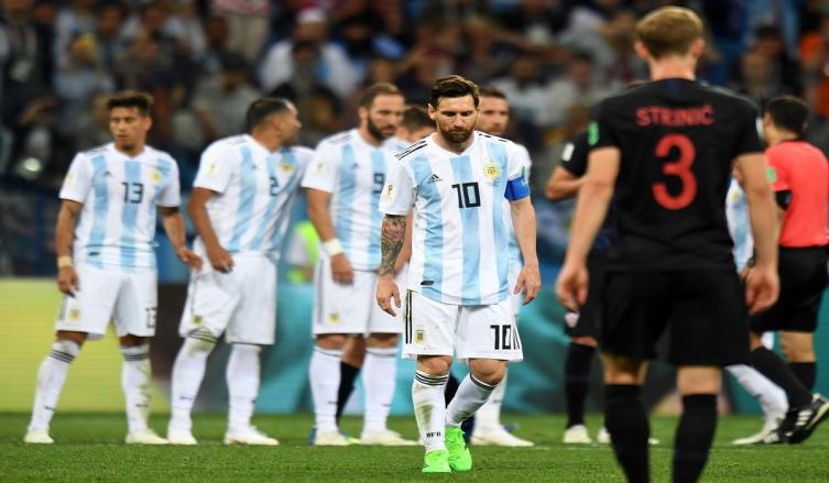 Lionel Messi y todo el desencanto. La imagen de la derrota (Juano Tesone/Enviado Especial).