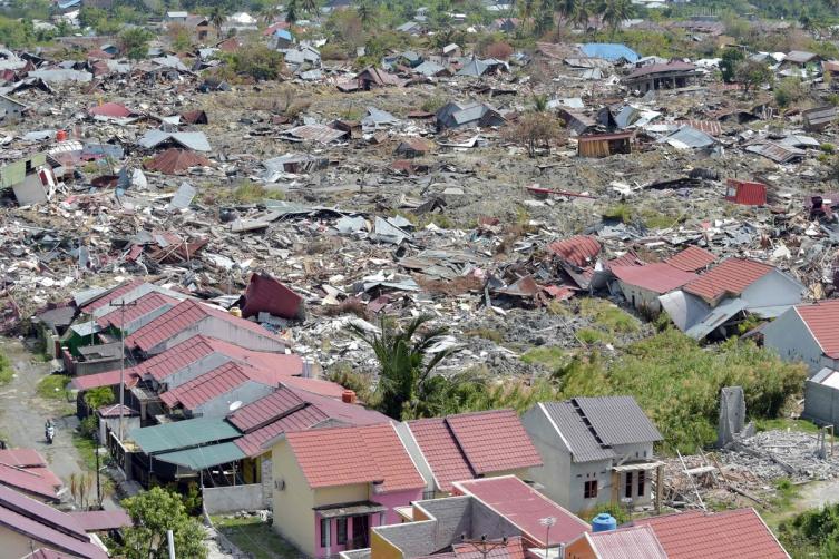 El barrio de Petobo en Palu fue arrasado por el agua y el barro (AFP).