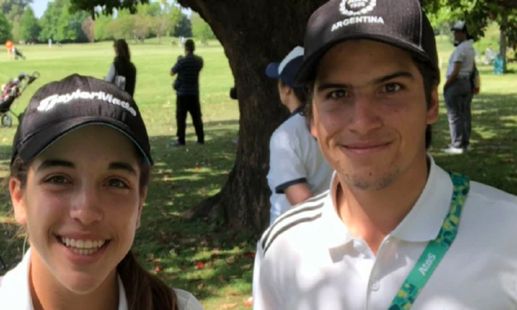 Ela Anacona y Mateo Fernandez de Oliveira se subieron al podio en golf