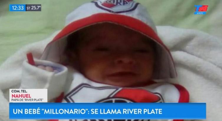 Agustín Enzo River, el bebé que nació en Pinamar. - Clarín