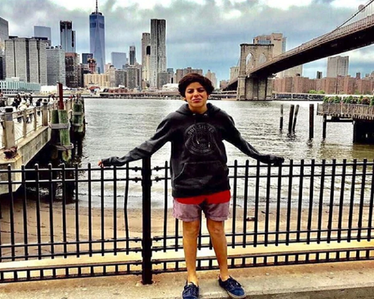 Máximo Menem, de vacaciones en Nueva York (Instagram)