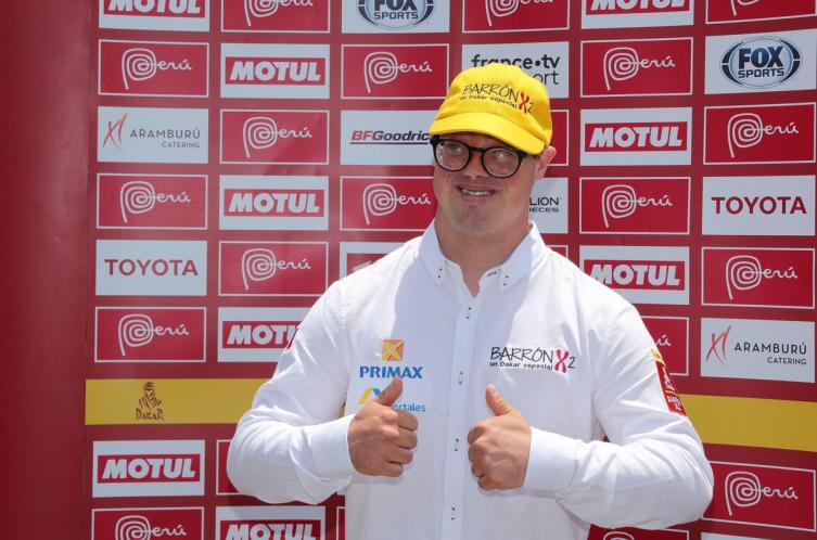 Lucas Barron será el primer participante con síndrome de Down del Rally Dakar. ( EFE/Sebastián Castañeda)