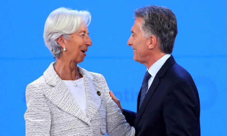 Christine Lagarde. Directora Gerente del FMI y el presidente de Argentina Mauricio Macri - INFOBAE