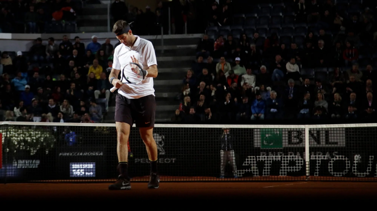 Del Potro cayó ante Djokovic en los cuartos de final del Masters de Roma - INFOBAE