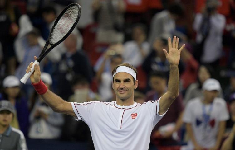 Roger Federer en el Master de Shanghai. En noviembre estará en Buenos Aires. (Foto: AFP/Noel Celis)