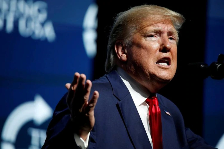 El presidente de Estados Unidos, Donald Trump, durante una convención en West Palm Beach, Florida, EEUU, Diciembre 21, 2019. REUTERS/Marco Bello/