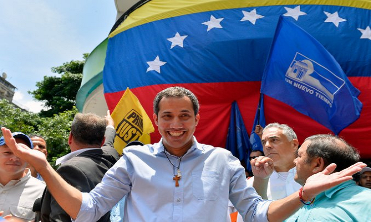 El presidente del parlamento y autoproclamado mandatario de Venezuela, Juan Guiadó. - Agencia Noticias Argentinas