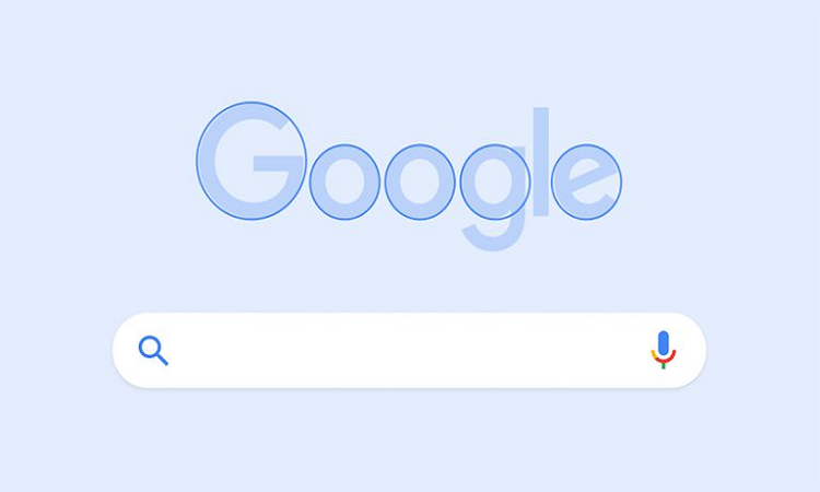 Maqueta de nuevo diseño de buscador de Google para celulares. El diseño redondo del logotipo se trasladará a iconos y elementos (Blog Google)