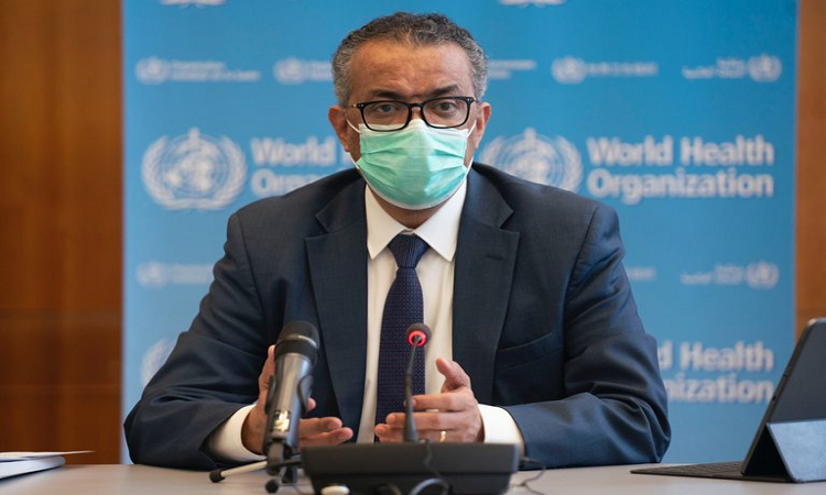 15/01/2021 El director general de la Organización Mundial de la Salud (OMS), Tedros Adhanom Ghebreyesus, durante la reunión del Comité de Emergencias de la OMS. En Ginebra (Suiza), a 14 de enero de 2021. POLITICA SALUD OMS - infobae