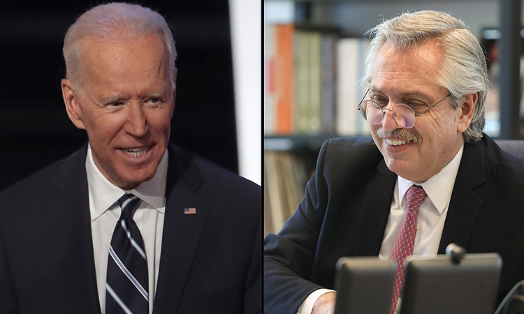 Joe Biden convocó al presidente Fernández a participar de la Cumbre de Líderes sobre Cambio Climático. - télam