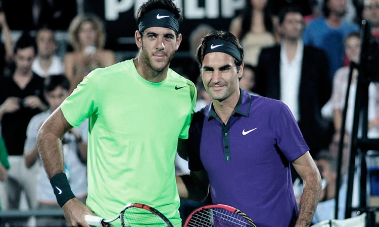 Del Potro espera volver a las canchas y Federer le dejó su reconocimiento y un consejo (télam)
