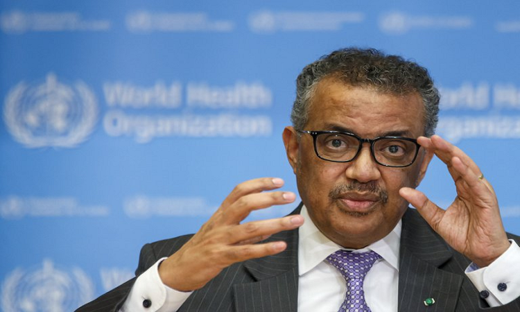 El director general de la Organización Mundial de la Salud (OMS), Tedros Adhanom Ghebreyesus (EFE/ Salvatore Di Nolfi/Infobae)
