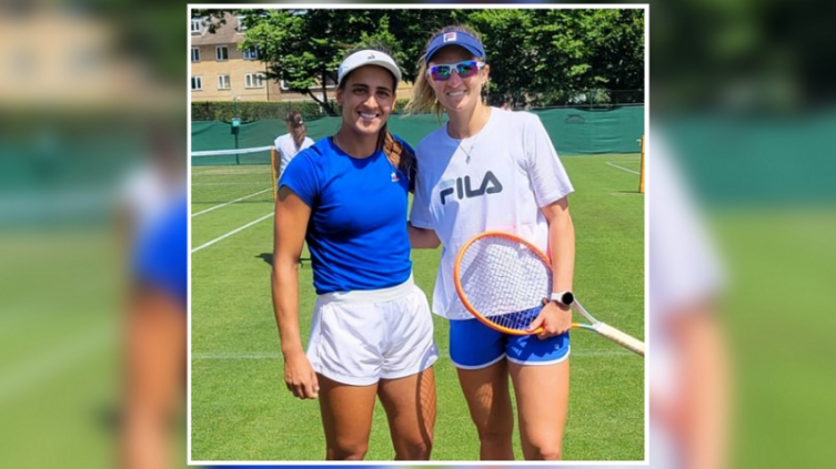 Podoroska y Carlé avanzaron en la qualy de Wimbledon. Lourdes Carlé y Nadia Podoroska Foto: TW @AATenis