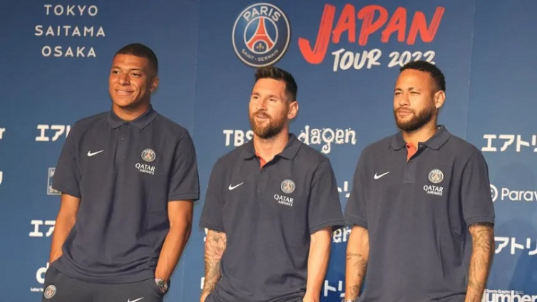 Messi llegó a Japón con el PSG: conferencia, jueguitos y ¡hasta traductor para Neymar! - TyC Sports