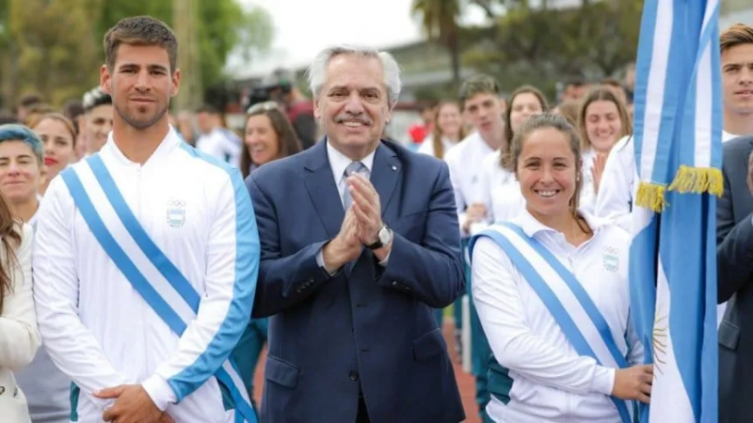 El presidente Alberto Fernández despidió a la delegación argentina de los Juegos Suramericanos Asunción 2022 - TyC Sports