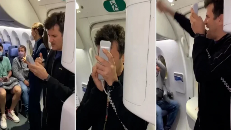 Ciro Martínez tocó el himno en un avión rumbo a Qatar y revolucionó a todos los pasajeros - TELESHOW