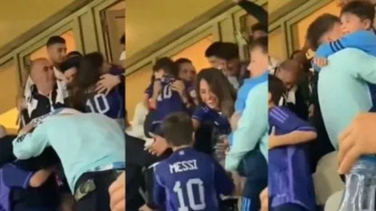 Messi y su emoción por las reacciones de su familia durante el partido Selección Argentina vs. Australia - TyC Sports