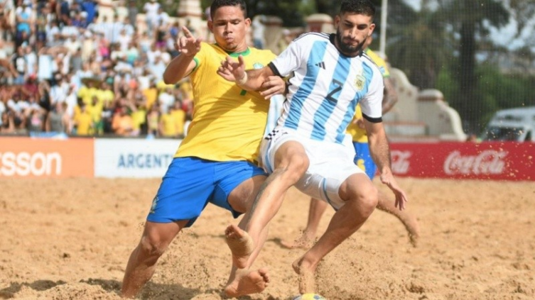 Fútbol playa: Brasil venció a Argentina en la final de la Copa América en Rosario (@Argentina)