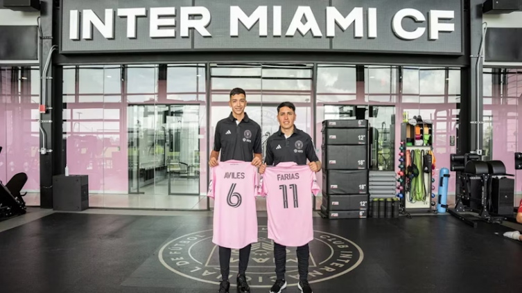 La bienvenida del Inter Miami a Facundo Farías y Tomás Avilés, los últimos refuerzos: túnel en el entrenamiento y fotos junto a David Beckham - Infobae