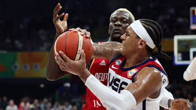 Resonante golpe para Estados Unidos en el Mundial de básquet: sufrió una dolorosa derrota ante Alemania y quedó eliminado (REUTERS/Eloisa Lopez)