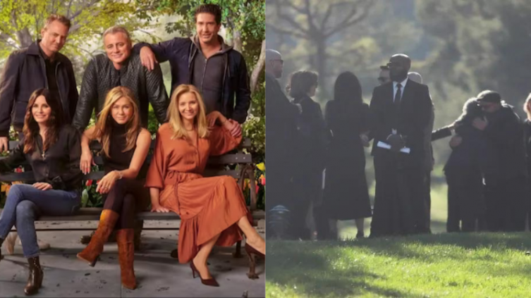 La desgarradora foto de los actores de Friends en el funeral de Matthew Perry - paparazzi