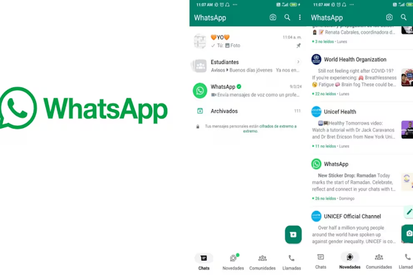 WhatsApp se actualiza con un nuevo diseño similar a iPhone. (WhatsApp)