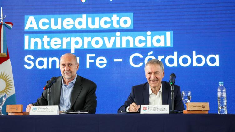 Perotti y Pullaro se mostrarán juntos en la firma del contrato para iniciar el Acueducto Interprovincial