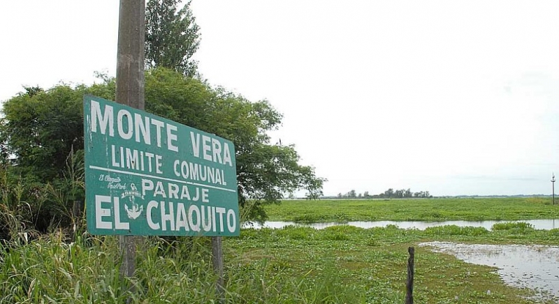 Crecida del Río Paraná - Monte Vera - Límite Comunal