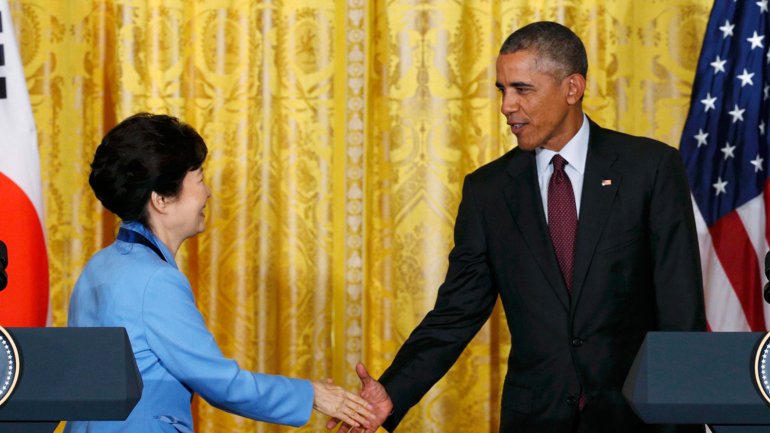 Obama y Park Geun-hye