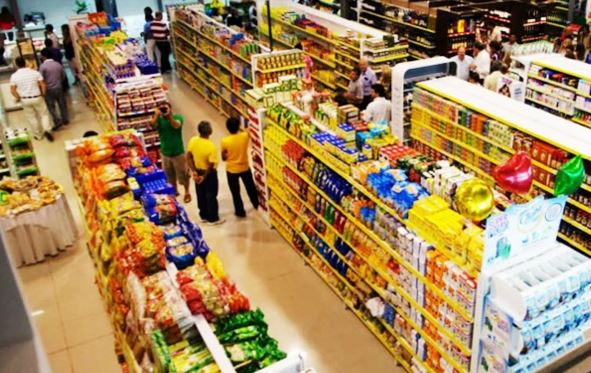 Inflación - Supermercado - Vista aérea