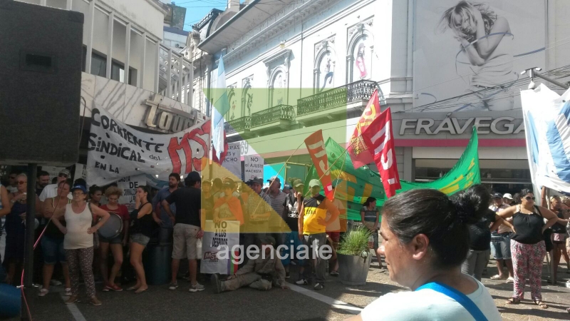 Manifestación ATE y CTA frente a ANSES
