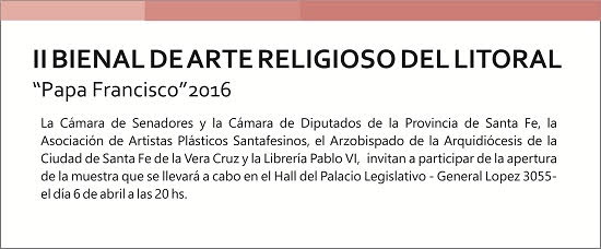 II Muestra Bienal de Arte Religioso del Litoral 'Papa Francisco 2016' 