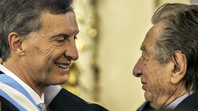 Franco y Mauricio Macri
