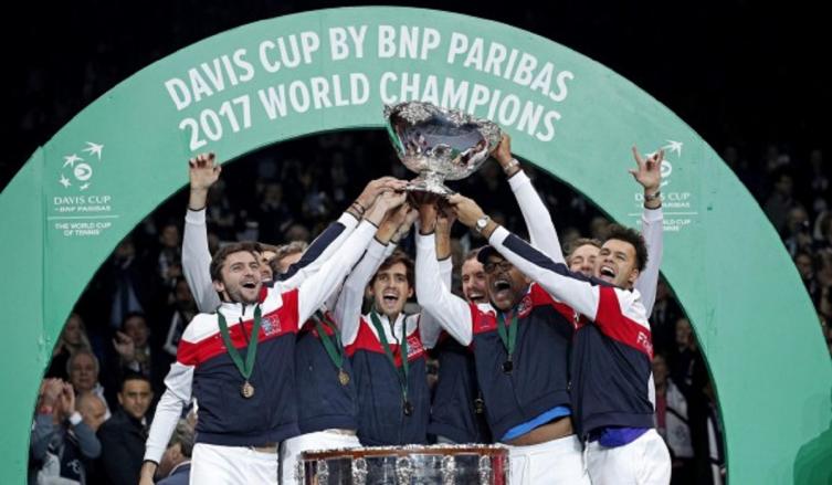 Francia, el último campeón de la Copa Davis. (AFP)