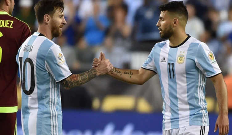 Sergio Agüero y Lionel Messi en la Selección Argentina - INFOBAE