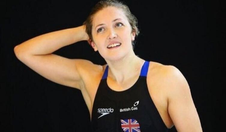 La nadadora paralímpica británica Rosie Bancroft. (Instagram: rosiebancroft1)