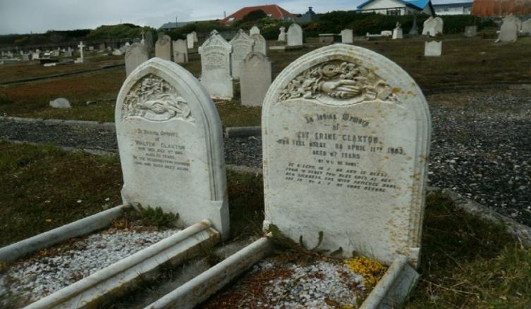 Imagen del Cementerio de Puerto Stanley.
